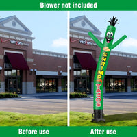 6 10 15 20FT Tall Shrimp Tacos Waving Inflatable Tube Man(Blower Not Included)