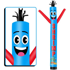 6 10 15 20FT Tall Shrimp Waving Inflatable Tube Man(Blower Not Included)
