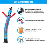 6 10 15 20FT Tall Shrimp Waving Inflatable Tube Man(Blower Not Included)