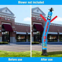 6 10 15 20FT Tall Shrimp Waving Inflatable Tube Man(Blower Not Included)