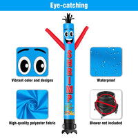 6 10 15 20FT Tall Shrimp Waving Inflatable Tube Man(Blower Not Included)