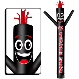 6 10 15 20FT Tall Signature Steaks Waving Inflatable Tube Man(Blower Not Included)