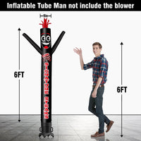 6 10 15 20FT Tall Signature Steaks Waving Inflatable Tube Man(Blower Not Included)