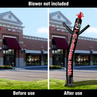 6 10 15 20FT Tall Signature Steaks Waving Inflatable Tube Man(Blower Not Included)