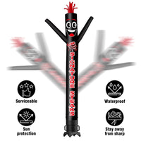 6 10 15 20FT Tall Signature Steaks Waving Inflatable Tube Man(Blower Not Included)