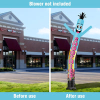 6 10 15 20FT Tall Smoothies Waving Inflatable Tube Man(Blower Not Included)