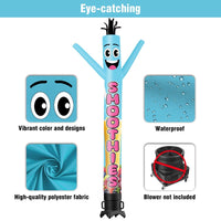 6 10 15 20FT Tall Smoothies Waving Inflatable Tube Man(Blower Not Included)