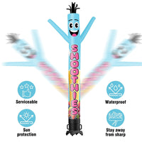 6 10 15 20FT Tall Smoothies Waving Inflatable Tube Man(Blower Not Included)