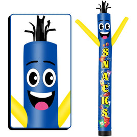 6 10 15 20FT Tall Snacks Waving Inflatable Tube Man(Blower Not Included)