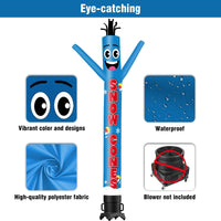 6 10 15 20FT Tall Snow Cones Waving Inflatable Tube Man(Blower Not Included)