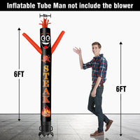 6 10 15 20FT Tall Steak Waving Inflatable Tube Man(Blower Not Included)