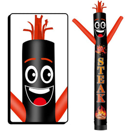 6 10 15 20FT Tall Steak Waving Inflatable Tube Man(Blower Not Included)