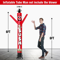6 10 15 20FT Tall Sushi Waving Inflatable Tube Man(Blower Not Included)