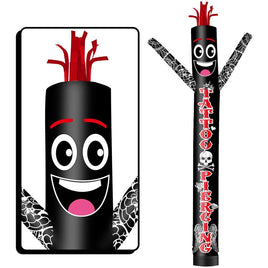 6 10 15 20FT Tall Tattoo Piercing Waving Inflatable Tube Man(Blower Not Included)