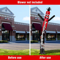 6 10 15 20FT Tall Tattoos 01 Waving Inflatable Tube Man(Blower Not Included)