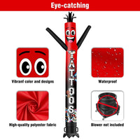 6 10 15 20FT Tall Tattoos 01 Waving Inflatable Tube Man(Blower Not Included)