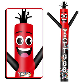 6 10 15 20FT Tall Tattoos 01 Waving Inflatable Tube Man(Blower Not Included)