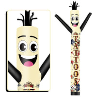 6 10 15 20FT Tall Tattoos Waving Inflatable Tube Man(Blower Not Included)
