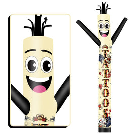 6 10 15 20FT Tall Tattoos Waving Inflatable Tube Man(Blower Not Included)