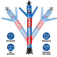 6 10 15 20FT Tall Tax Service Waving Inflatable Tube Man(Blower Not Included)