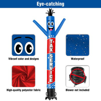 6 10 15 20FT Tall Tax Service Waving Inflatable Tube Man(Blower Not Included)
