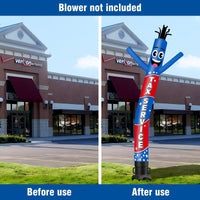 6 10 15 20FT Tall Tax Service Waving Inflatable Tube Man(Blower Not Included)