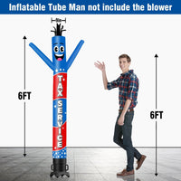 6 10 15 20FT Tall Tax Service Waving Inflatable Tube Man(Blower Not Included)