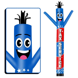 6 10 15 20FT Tall Tax Service Waving Inflatable Tube Man(Blower Not Included)