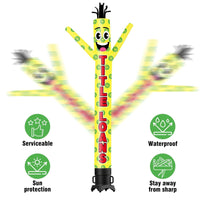 6 10 15 20FT Tall Title Loans Waving Inflatable Tube Man(Blower Not Included)