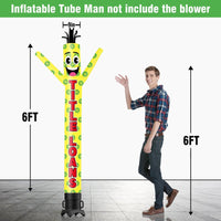 6 10 15 20FT Tall Title Loans Waving Inflatable Tube Man(Blower Not Included)