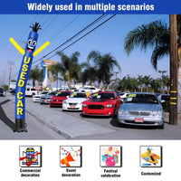 6 10 15 20FT Tall Used Car Waving Inflatable Tube Man(Blower Not Included)