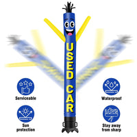 6 10 15 20FT Tall Used Car Waving Inflatable Tube Man(Blower Not Included)