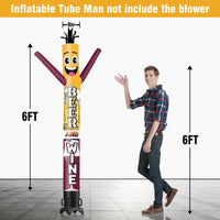 6 10 15 20FT Tall Wine And Beer Waving Inflatable Tube Man(Blower Not Included)
