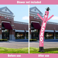 6 10 15 20FT Tall XOXO Waving Inflatable Tube Man(Blower Not Included)
