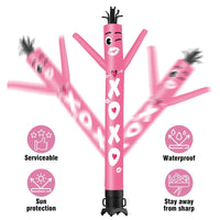 6 10 15 20FT Tall XOXO Waving Inflatable Tube Man(Blower Not Included)
