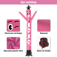 6 10 15 20FT Tall XOXO Waving Inflatable Tube Man(Blower Not Included)