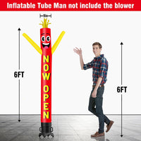 6 10 15 20FT Tall Now Open Waving Inflatable Tube Man(Blower Not Included)