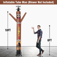 6 10 15 20FT Tall Happy Father's Day Waving Inflatable Tube Man(Blower Not Included)