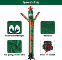 6 10 15 20FT Tall Mexican Food Waving Inflatable Tube Man(Blower Not Included)