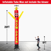 6 10 15 20FT Tall Now Open Waving Inflatable Tube Man(Blower Not Included)