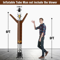 6 10 15 20FT Tall 4th of July Eagle Waving Inflatable Tube Man(Blower Not Included)