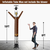 6 10 15 20FT Tall 4th of July Eagle Waving Inflatable Tube Man(Blower Not Included)