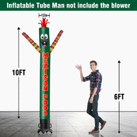 6 10 15 20FT Tall Mexican Food Waving Inflatable Tube Man(Blower Not Included)