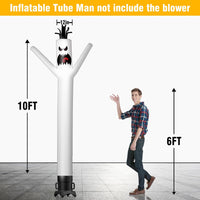 6 10 15 20FT Tall Halloween Ghost Waving Inflatable Tube Man- Halloween Theme(Blower Not Included)