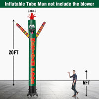 6 10 15 20FT Tall Mexican Food Waving Inflatable Tube Man(Blower Not Included)