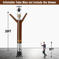 6 10 15 20FT Tall 4th of July Eagle Waving Inflatable Tube Man(Blower Not Included)