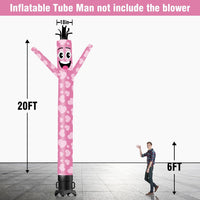 6 10 15 20FT Tall Valentine's Day Waving Inflatable Tube Man(Blower Not Included)