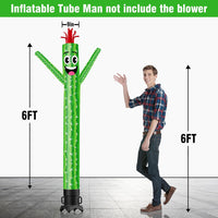 6 10 15 20FT Tall Cactus Waving Inflatable Tube Man(Blower Not Included)