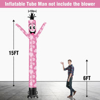 6 10 15 20FT Tall Valentine's Day Waving Inflatable Tube Man(Blower Not Included)