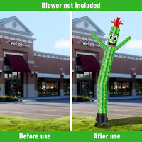 6 10 15 20FT Tall Cactus Waving Inflatable Tube Man(Blower Not Included)